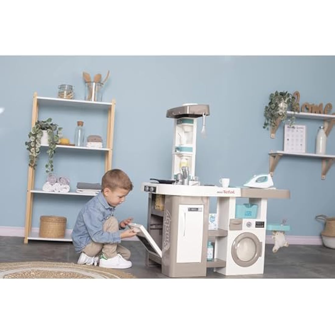 Smoby Tefal Studio Utility Kitchen – Kids Pretend Play Toy Set