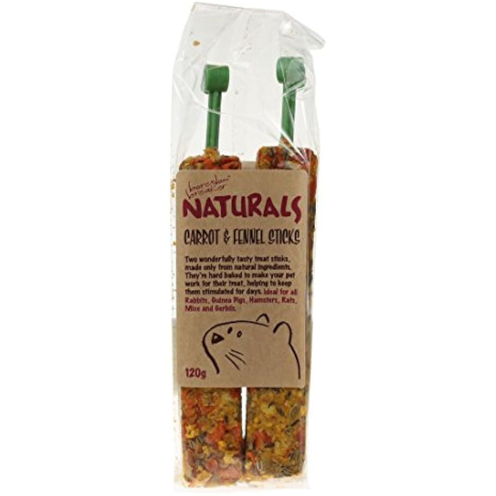 Rosewood Naturals Carrot & Fennel Sticks | Small Animal Treats (140g)