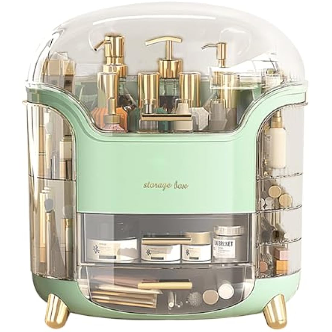 Suyoo Large Acrylic Makeup Organiser – Dustproof Cosmetic Storage Box