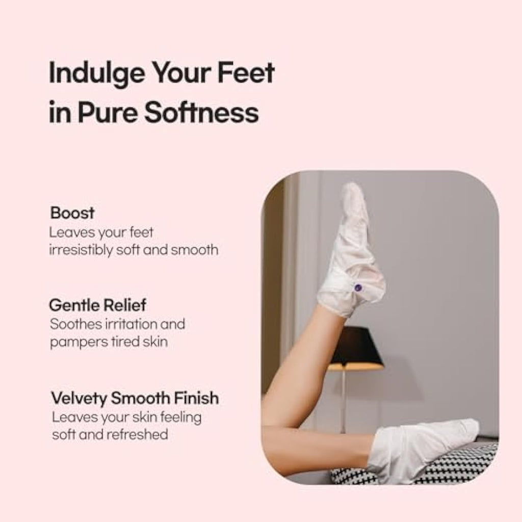 Epielle Moisturizing Foot Masks - 6 Pairs for Dry Cracked Heels