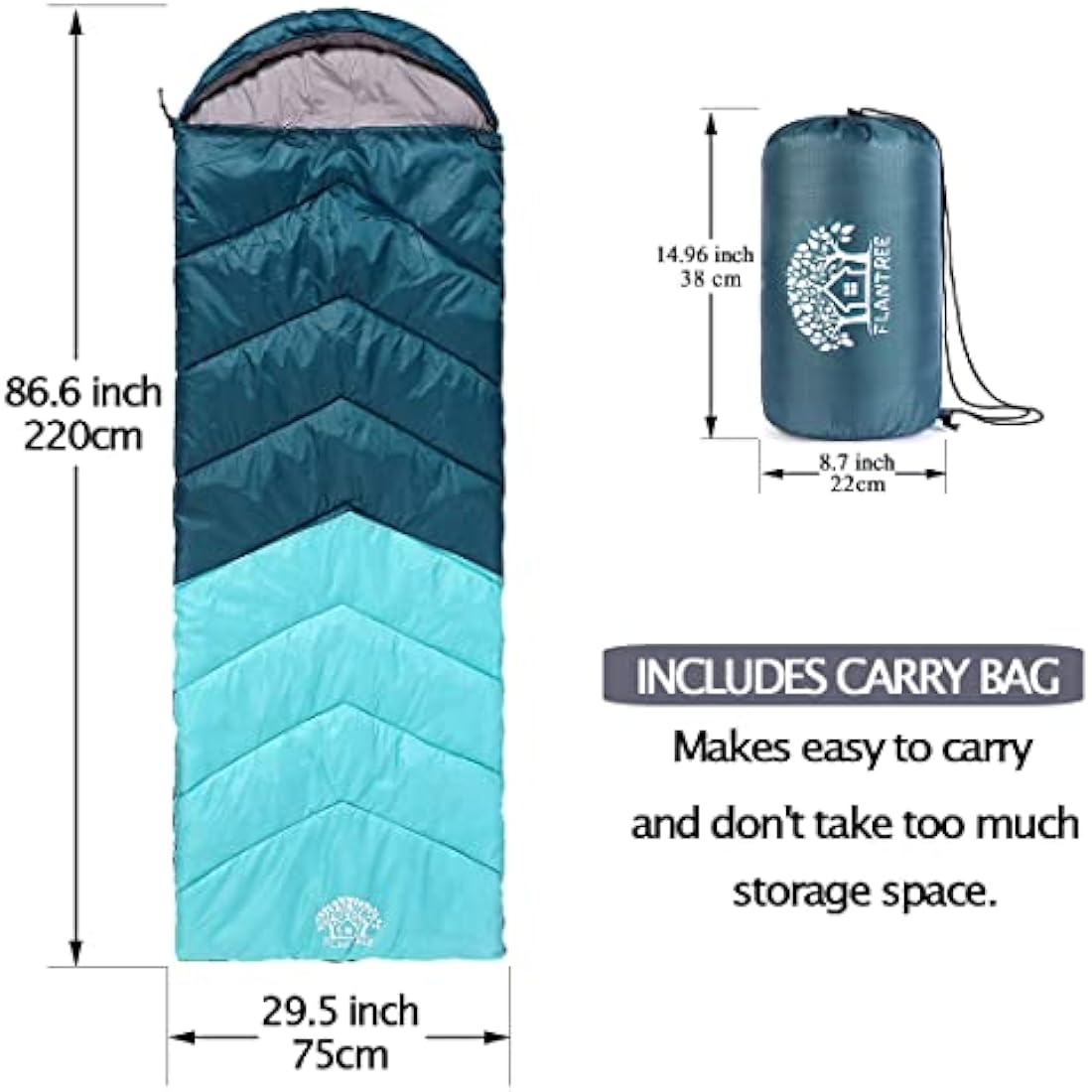 Flantree 4-Season Sleeping Bag | Lightweight Waterproof Camping Gear