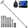 aiGear Aluminum Trekking Poles – Adjustable Tactical Hiking Stick, Grey