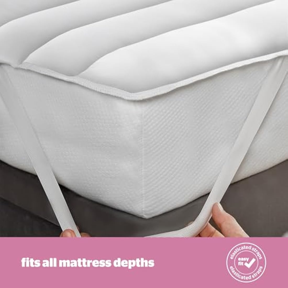 Silentnight Quilted Mattress Protector – King White Extra Deep Fit