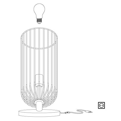 Eglo Roccamena Vintage Table Lamp | Black & Copper Steel Bedside Light