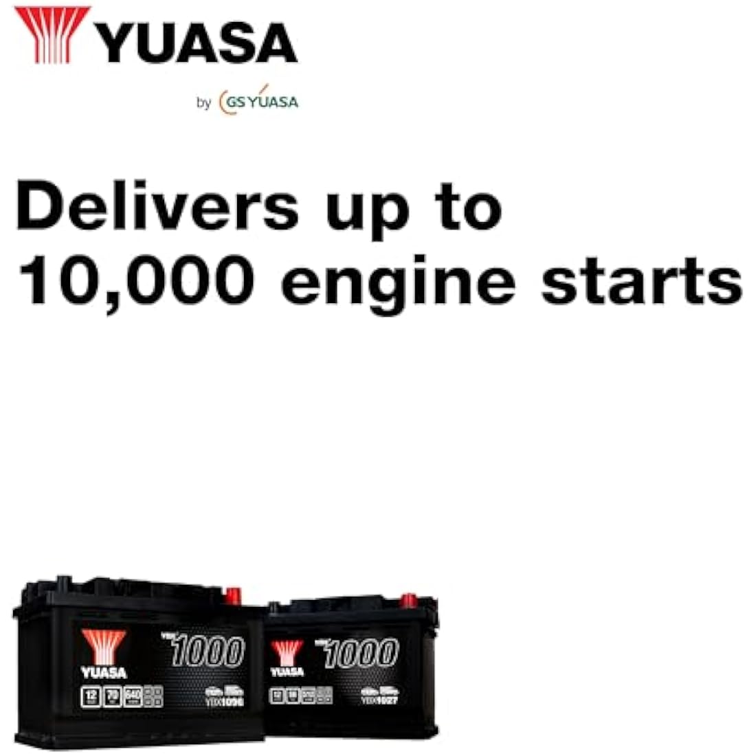 Yuasa YBX1096 Car Battery - 12V 70Ah 640CCA Sealed Maintenance Free