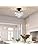 Bestier Modern Black Crystal Chandelier – Semi-Flush Mount Ceiling Light