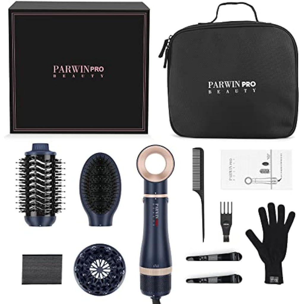 4-in-1 Hair Dryer Brush Set | Ionic Hot Air Styler - Blue