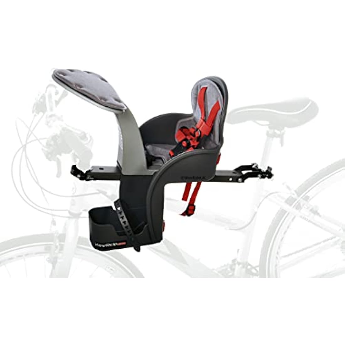 WeeRide Classic Centre Mount Baby Bike Seat for Ages 1-4 – Grey