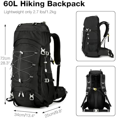 Outplea 60L Hiking Backpack | Waterproof Trekking & Camping Bag