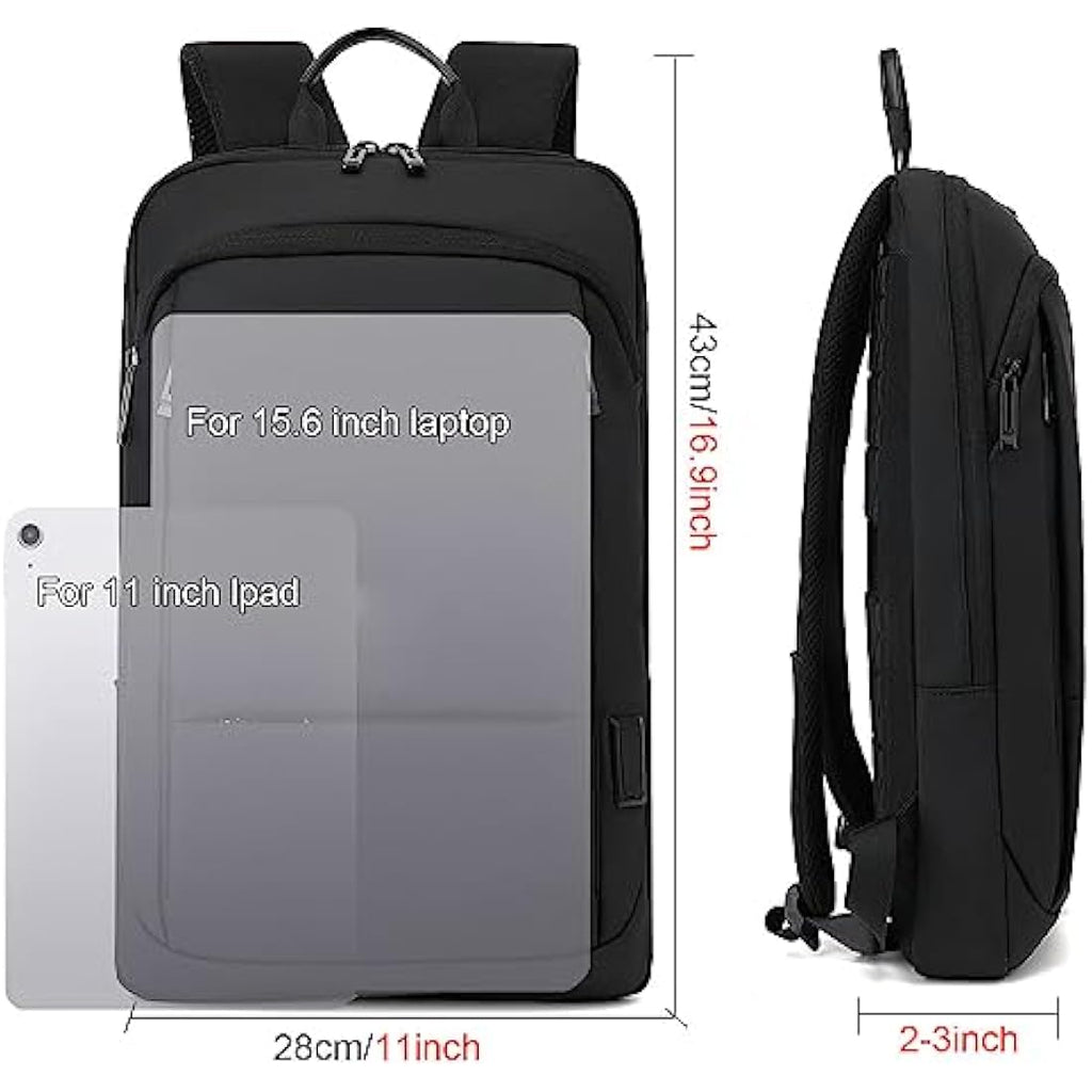 Slim 15.6 Inch Laptop Backpack – Waterproof Business Bag