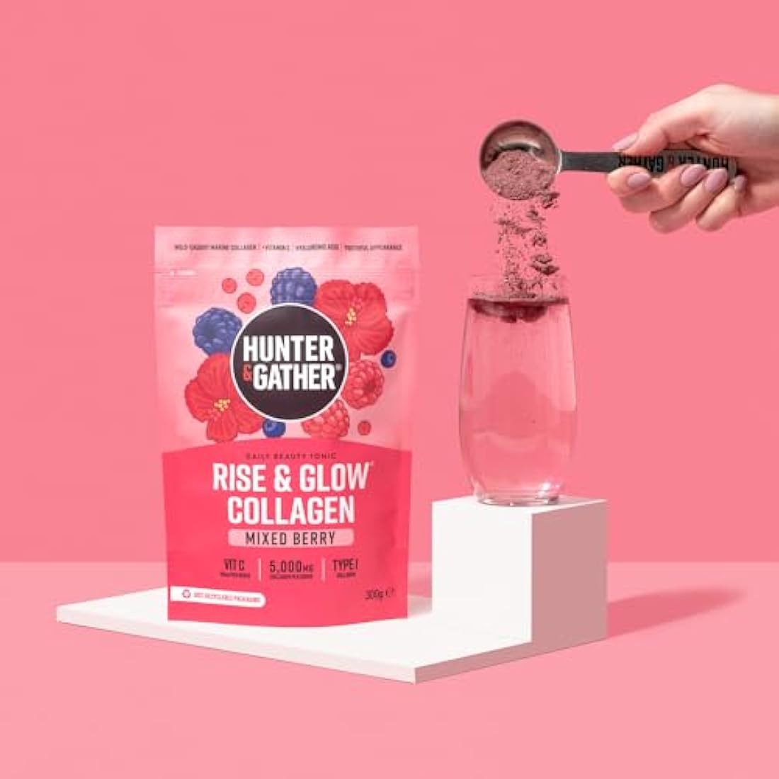 Hunter & Gather Marine Collagen Beauty Tonic – Mixed Berry 300g
