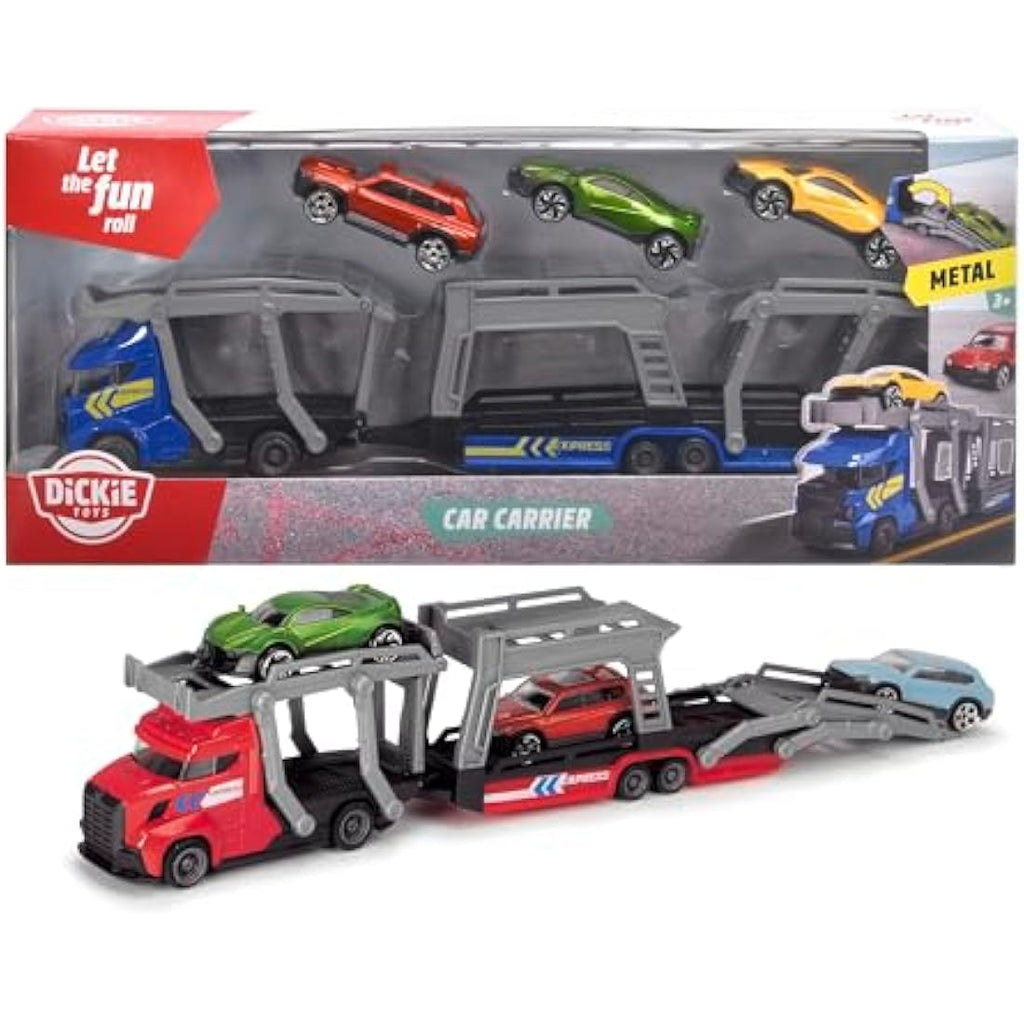 Majorette Car Carrier Toy Transporter with 3 Die-Cast Cars | 28cm