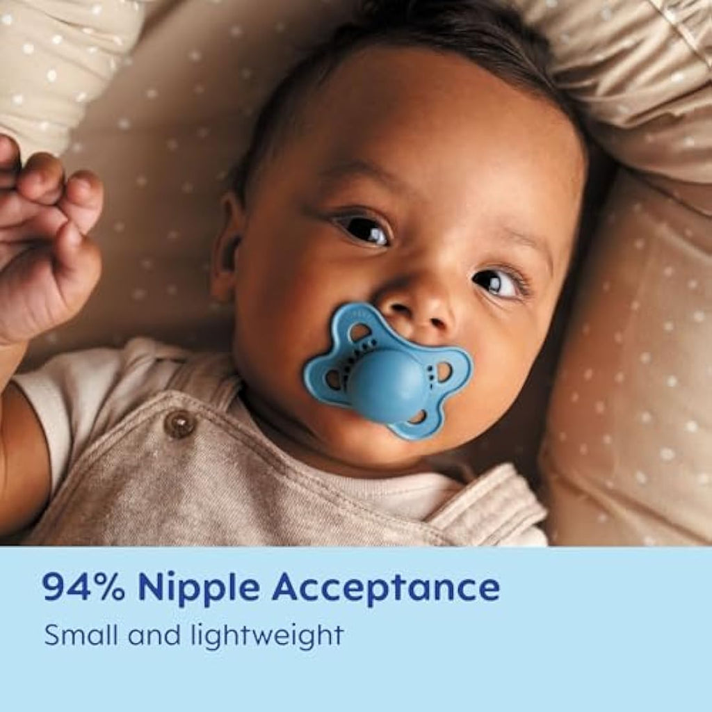 MAM Night Glow in the Dark Silicone Pacifier | Pink, 0-6 Months, 2-Pack