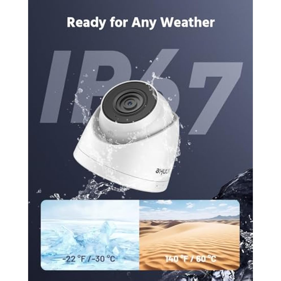 ANNKE 5MP PoE Security Camera – 3K Outdoor CCTV with AI Human Detection