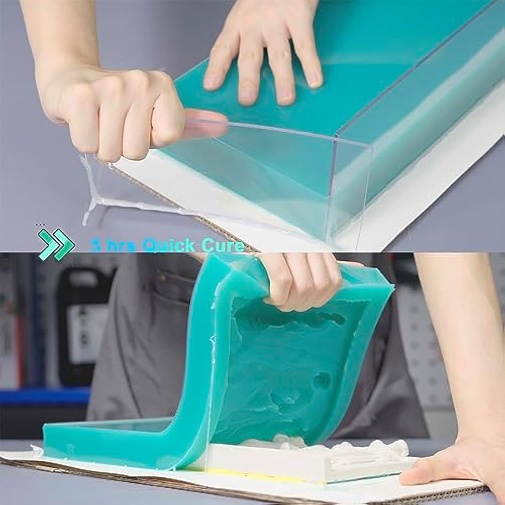 BBDINO Platinum Silicone Mould Making Kit – 600g Jade Green Liquid Rubber