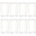 BENECREAT 20PCS Clear PVC Wedding Favor Boxes - 5x5x10cm Gift Packaging