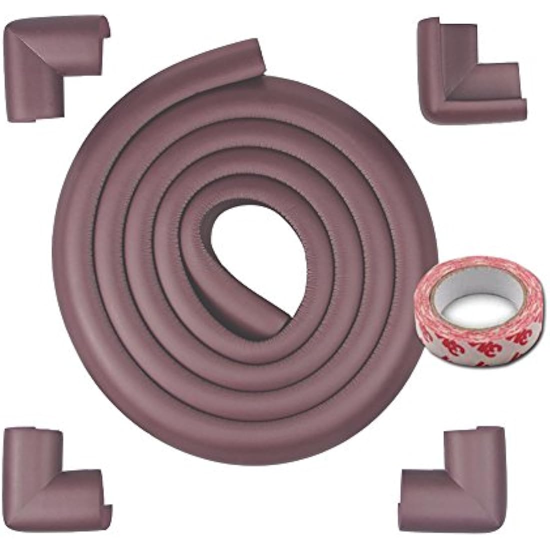 Baby Edge and Corner Guards – Non-Toxic Childproofing (Brown)