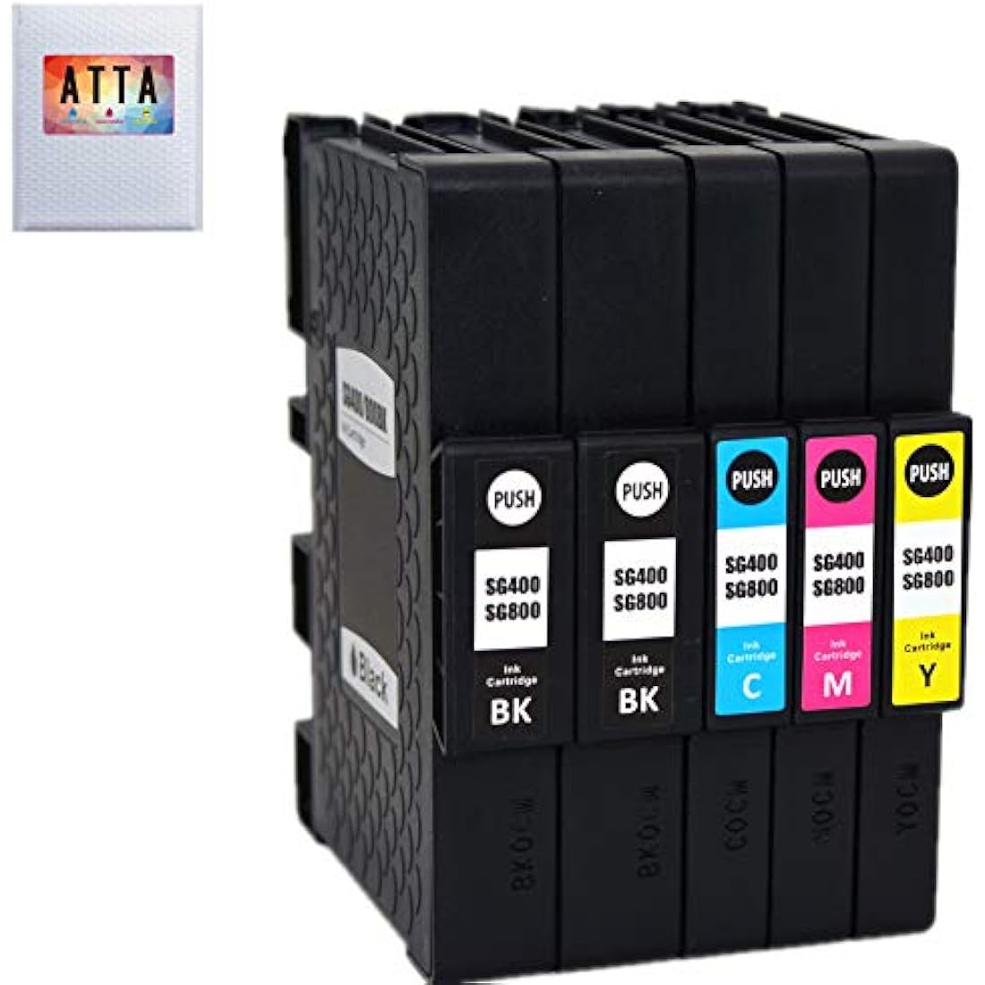 ATTA Sublimation Ink for Sawgrass SG400 SG800 - High Yield 5-Pack Kit