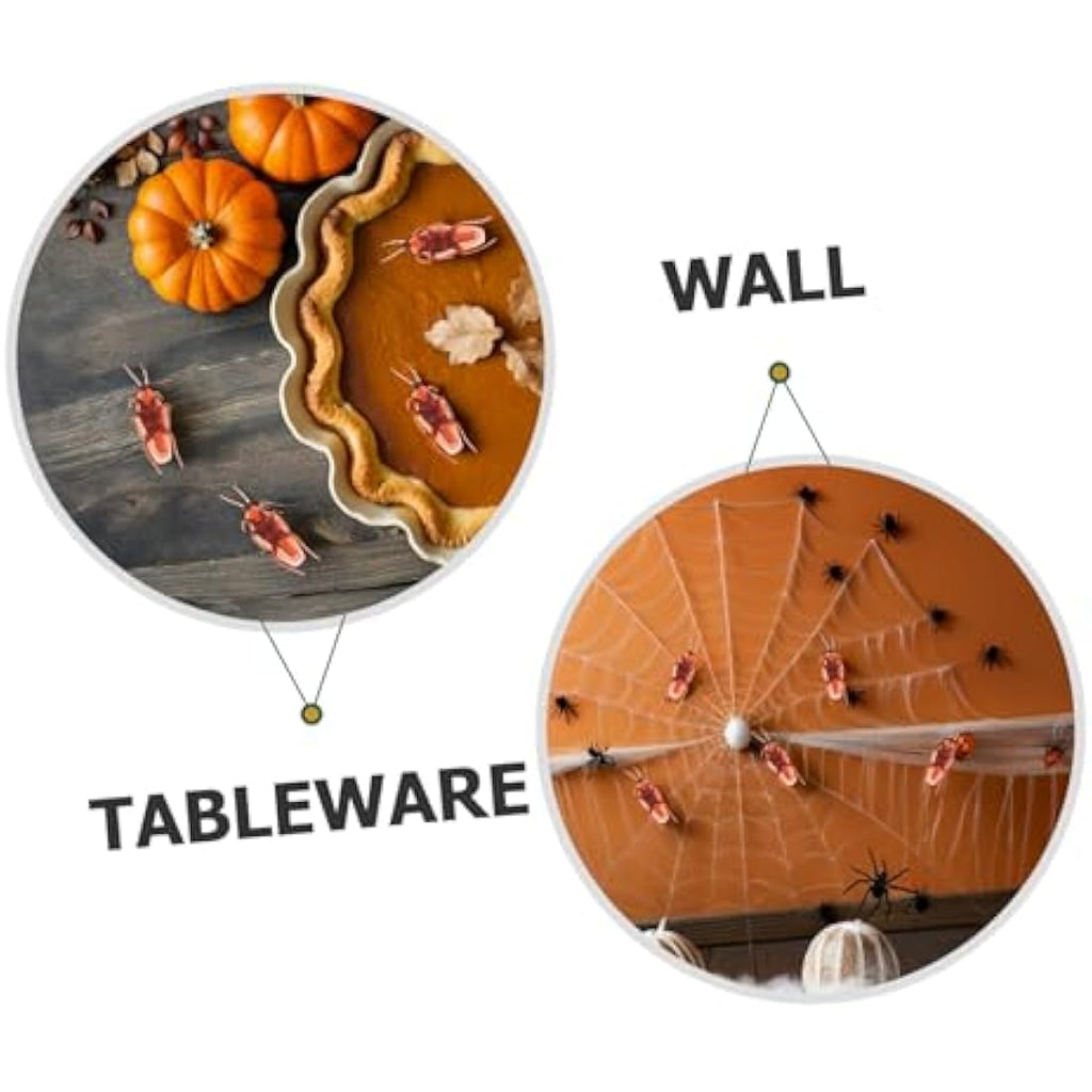 Tomaibaby 150pcs Realistic Fake Cockroaches | PVC Prank Toys for Halloween