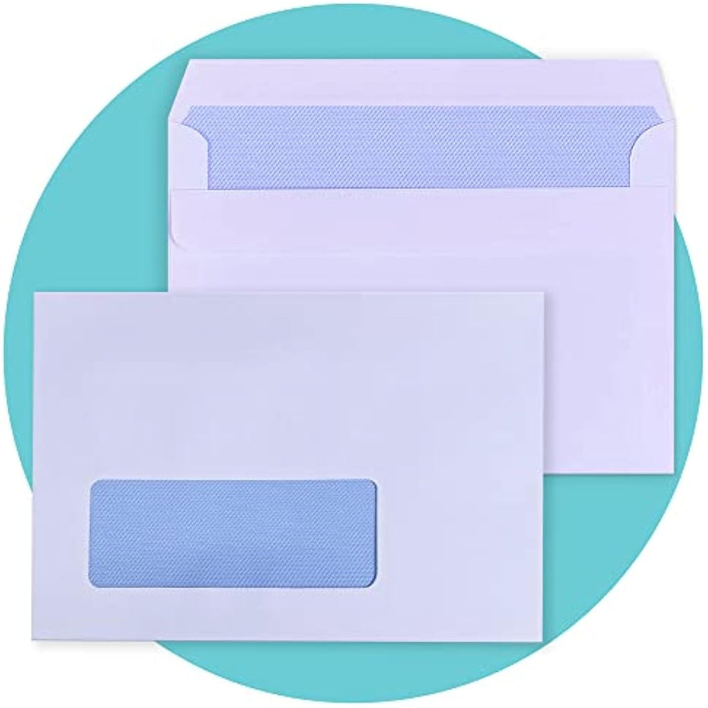 Triplast C6 White Window Security Envelopes – Self Seal (Pack of 500)
