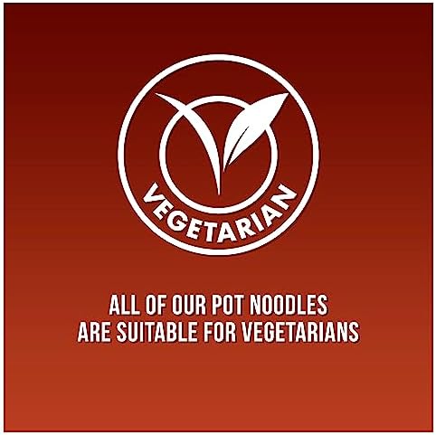 Pot Noodle King Pot Beef & Tomato Instant Vegetarian Noodles - 12 x 114g