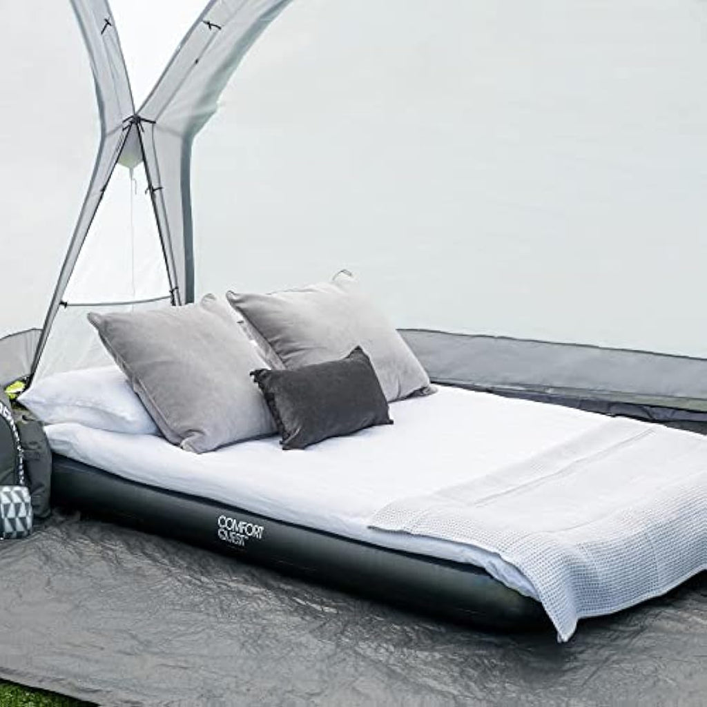 Jolof Store Double Inflatable Airbed – Flocked Camping Mattress
