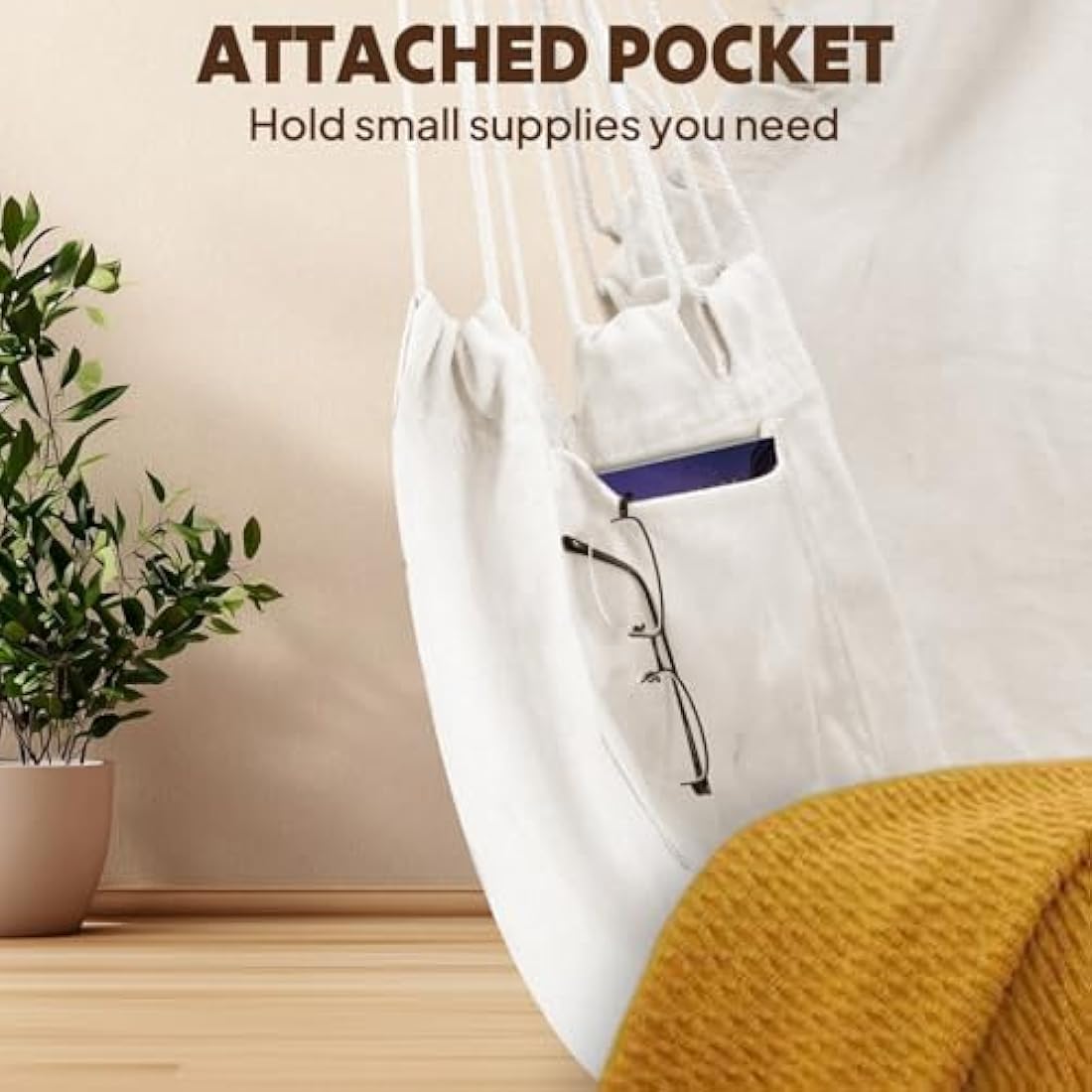 Chihee Hammock Chair – Portable Hanging Swing with Metal Spreader Bar
