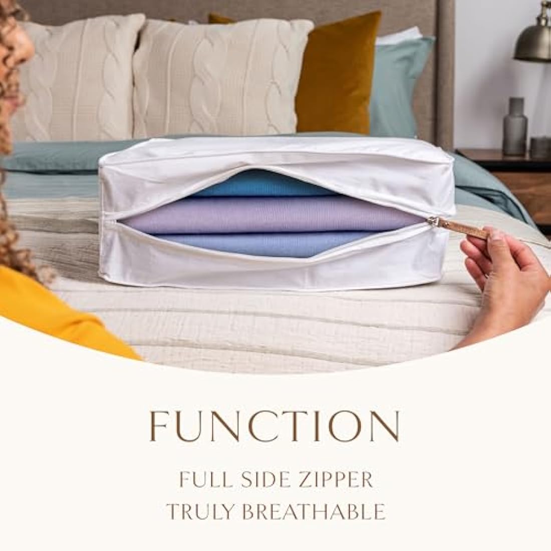 Hayden Hill Organic Cotton Sweater Storage Bag | Breathable Garment Bag