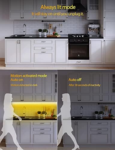 Motion Sensor LED Strip Lights – 3M Warm White Night Light