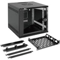 Tecmojo 6U Wall Mount Network Cabinet | 10-Inch Wide Data Rack with Shelf