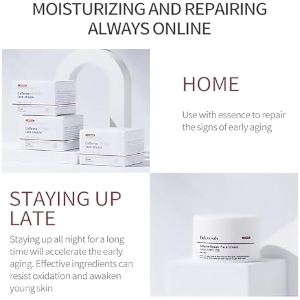 DEleventh Caffeine Face Cream – Anti-Aging & Brightening Moisturizer 30g