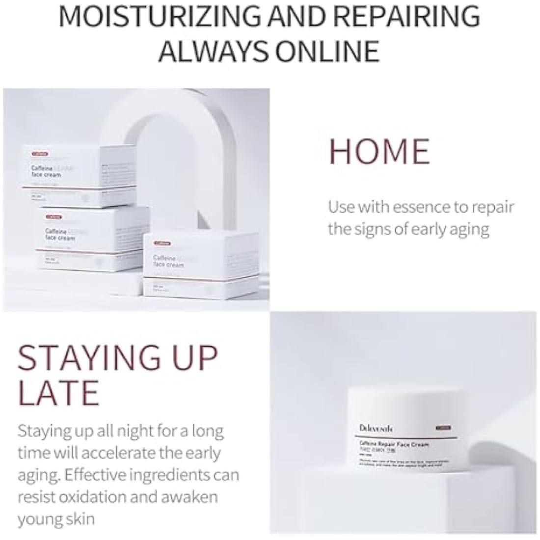 DEleventh Caffeine Face Cream – Anti-Aging & Brightening Moisturizer 30g