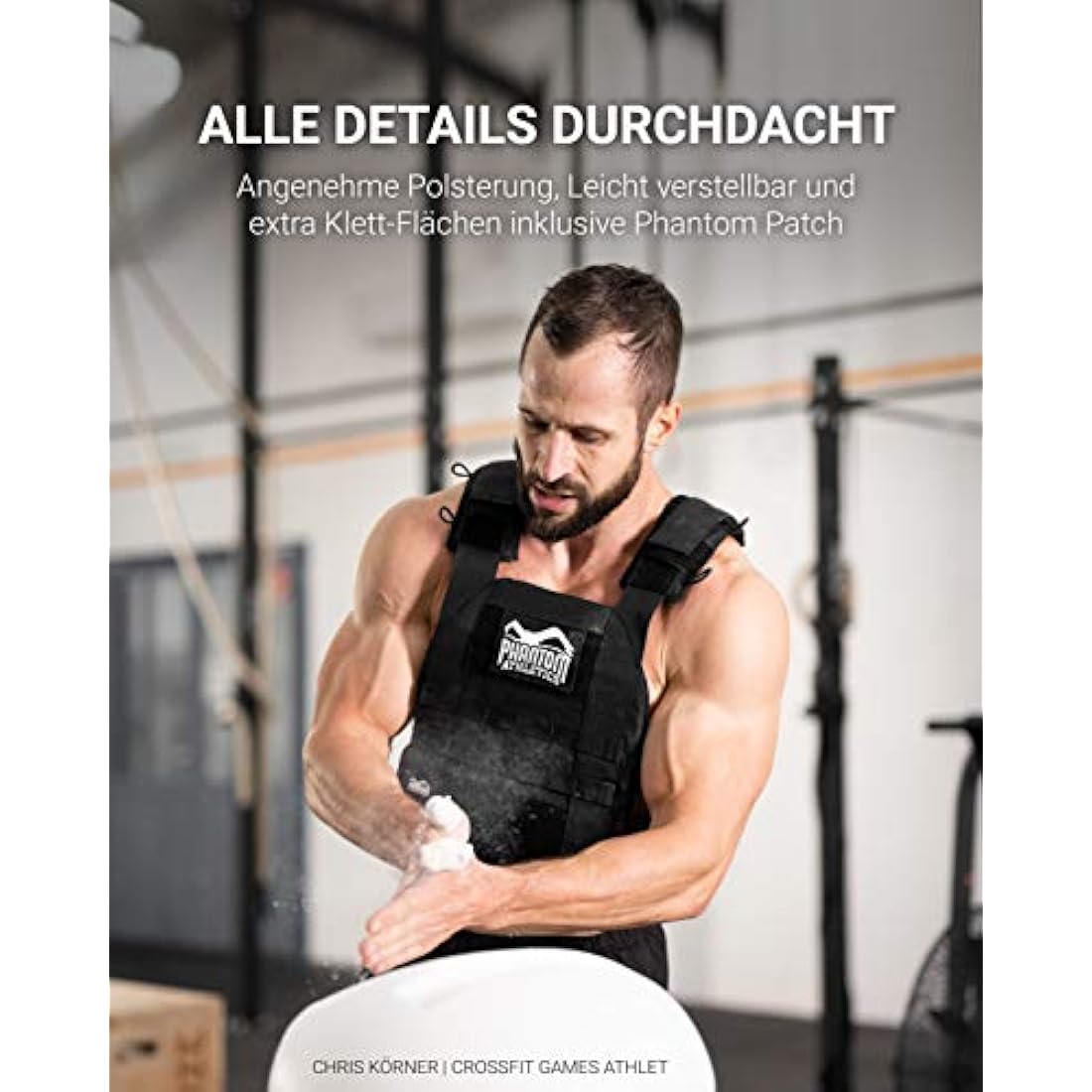 Phantom Athletics Weighted Vest – Adjustable Plate Carrier for Fitness