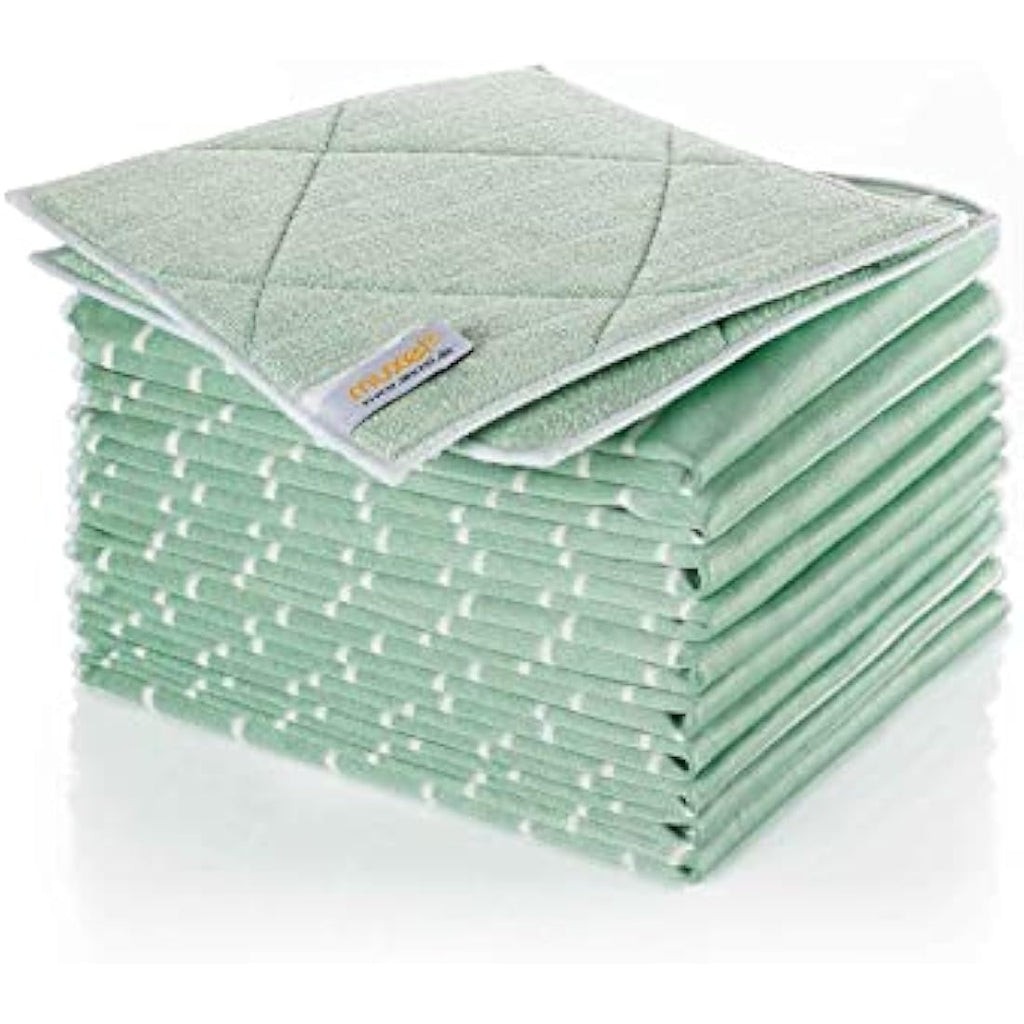 Bamboo Cleaning Cloths – 12 Pack Antibacterial & Streak-Free