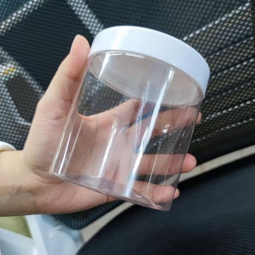 ZEONHEI 16 Pack 500ml Plastic Jars with Lids | Airtight Storage Containers