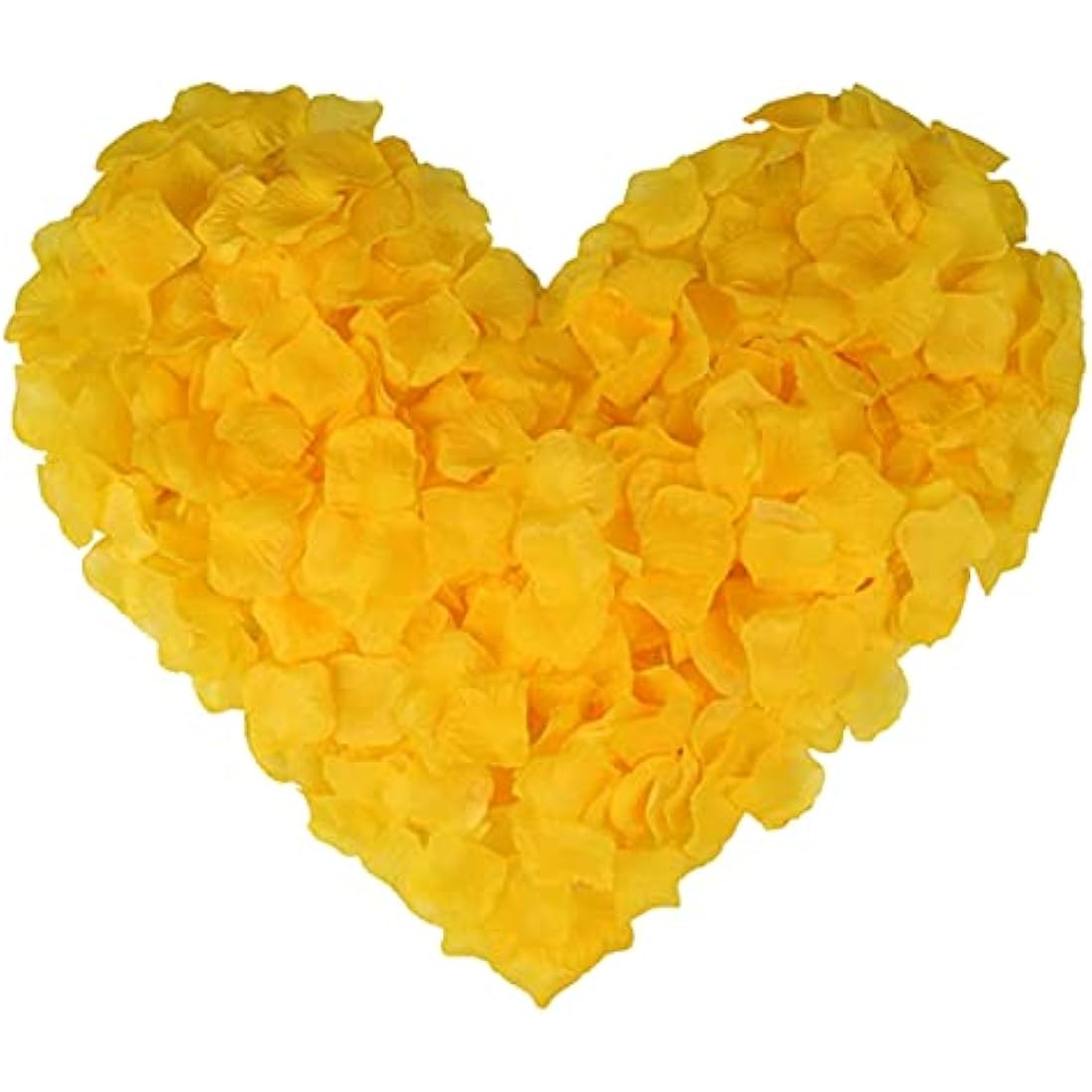 1000Pcs Silk Rose Petals – Yellow Artificial Wedding Decor