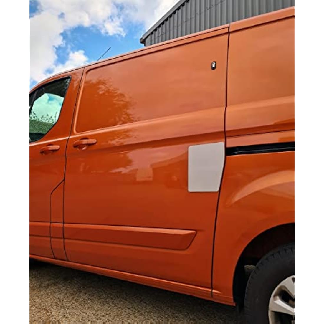 Ford Custom Van Door Security Shield – Stainless Steel