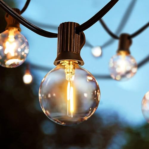 Svater 100FT Outdoor String Lights | 52 G40 LED Waterproof Festoon Lights