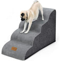 Jolof Store 4-Step Foam Dog Stairs – Non-Slip Pet Ramp for Small Dogs