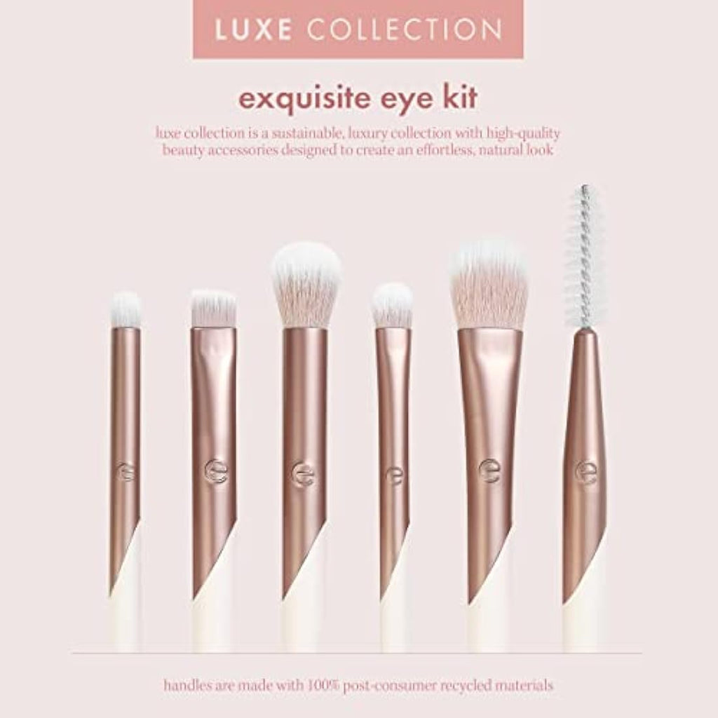 EcoTools Luxe Exquisite Eye Makeup Brush Kit | 6-Piece Precision Set