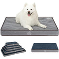 VANKEAN Orthopedic Dog Bed – Reversible Washable Egg-Crate Foam Crate Mat