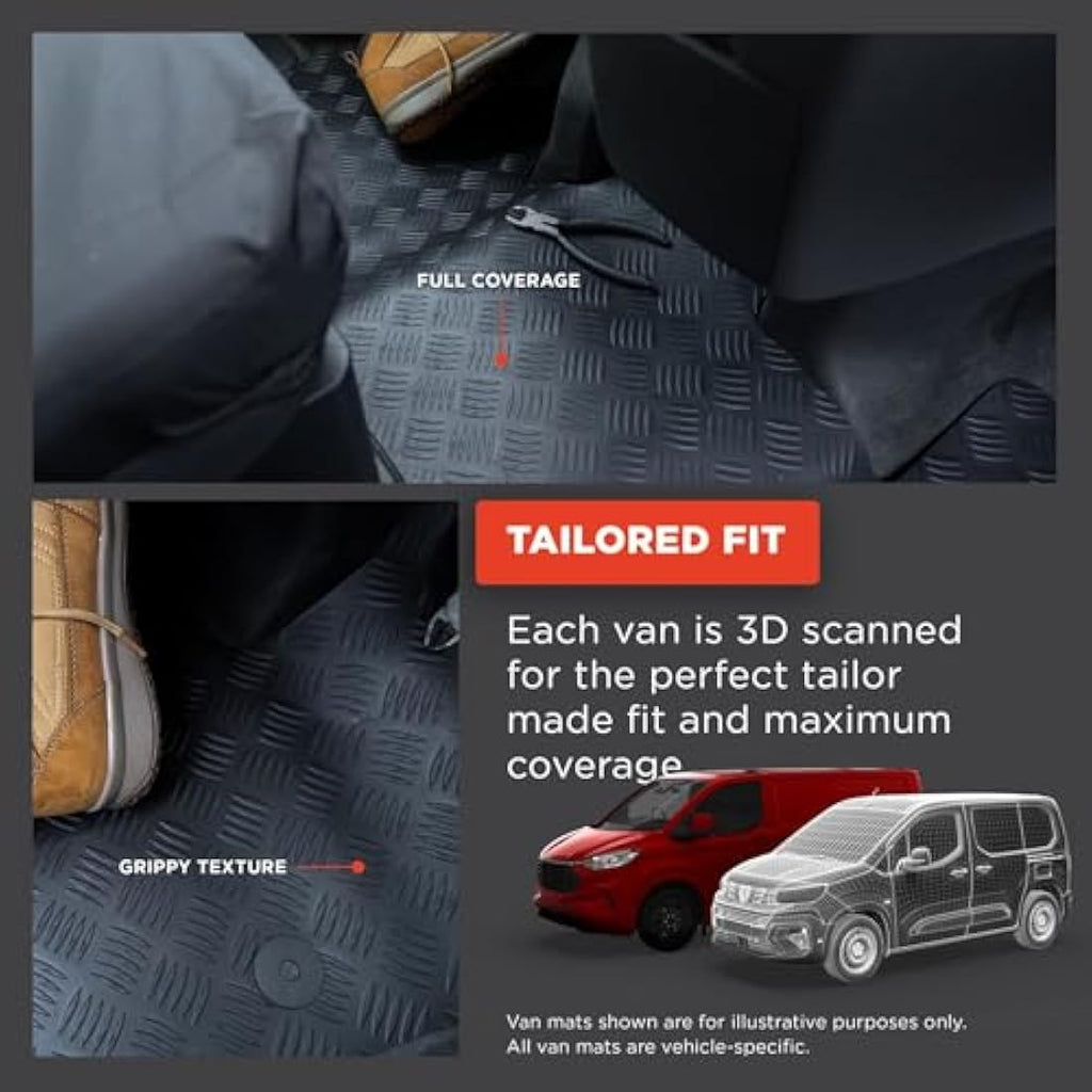 Toyota Hilux (2005-2011) Tailored Rubber Floor Mats – Waterproof Heavy Duty