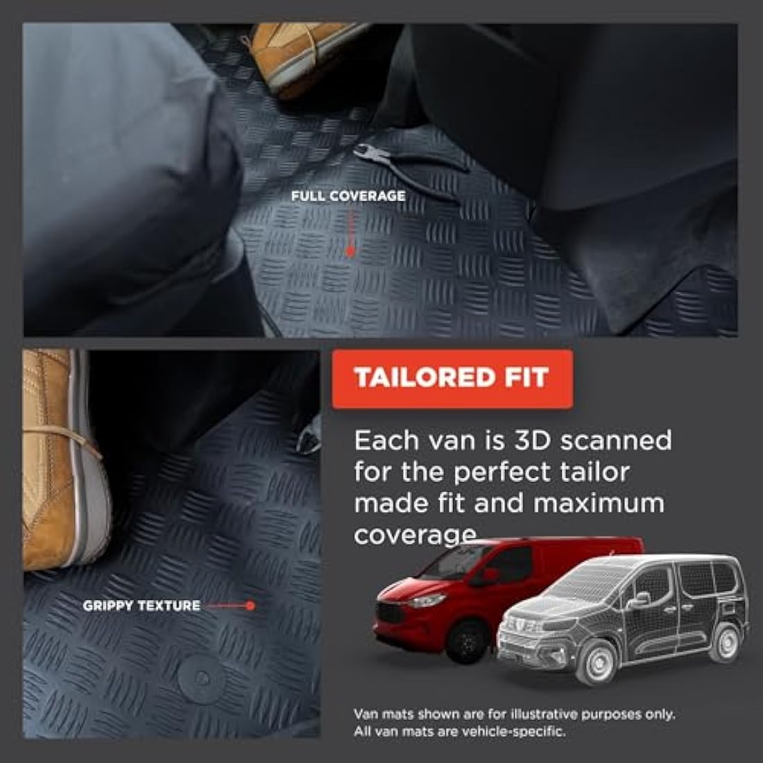 Toyota Hilux (2005-2011) Tailored Rubber Floor Mats – Waterproof Heavy Duty