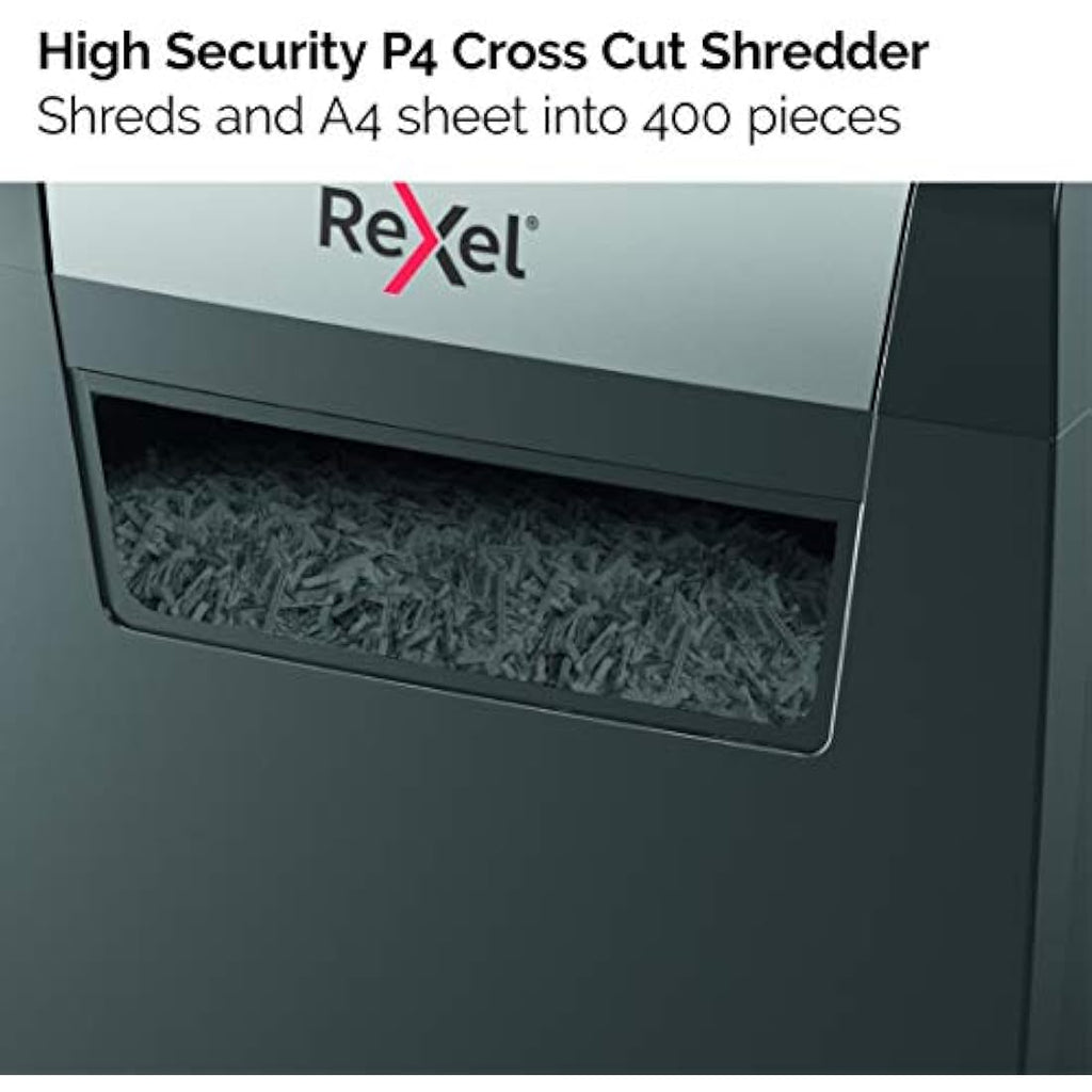 Rexel Momentum X406 Cross Cut Paper Shredder | 15L Bin, 6 Sheet Capacity