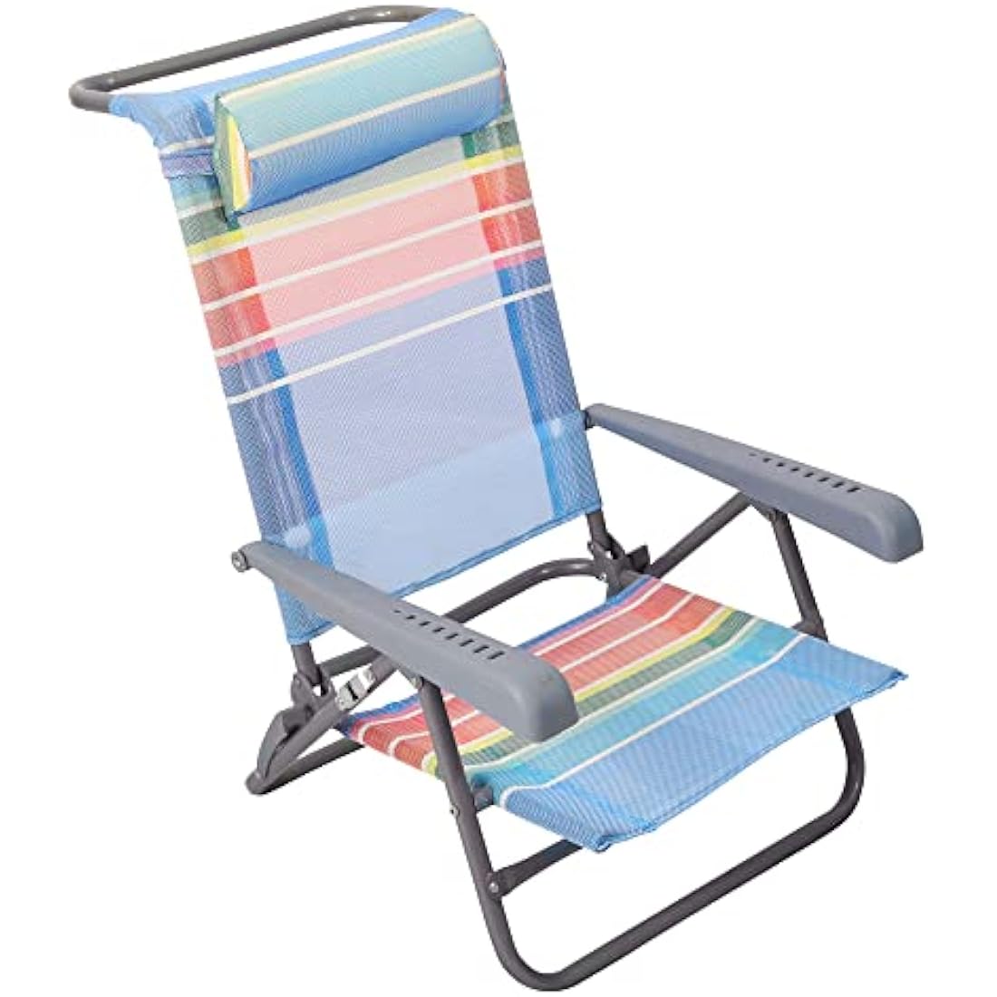 Beach Folding Chair – 7-Position Adjustable Lounger