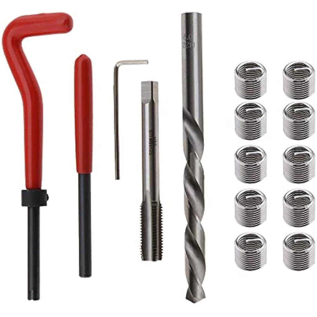M9 x 1.25mm Metric Thread Repair Kit – 15pc Steel Tool Set