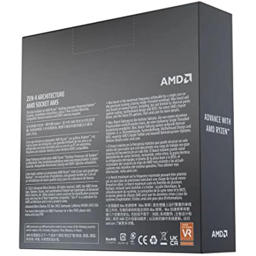 AMD Ryzen 5 7600X Processor – 6-Core 5.3GHz AM5 Desktop CPU