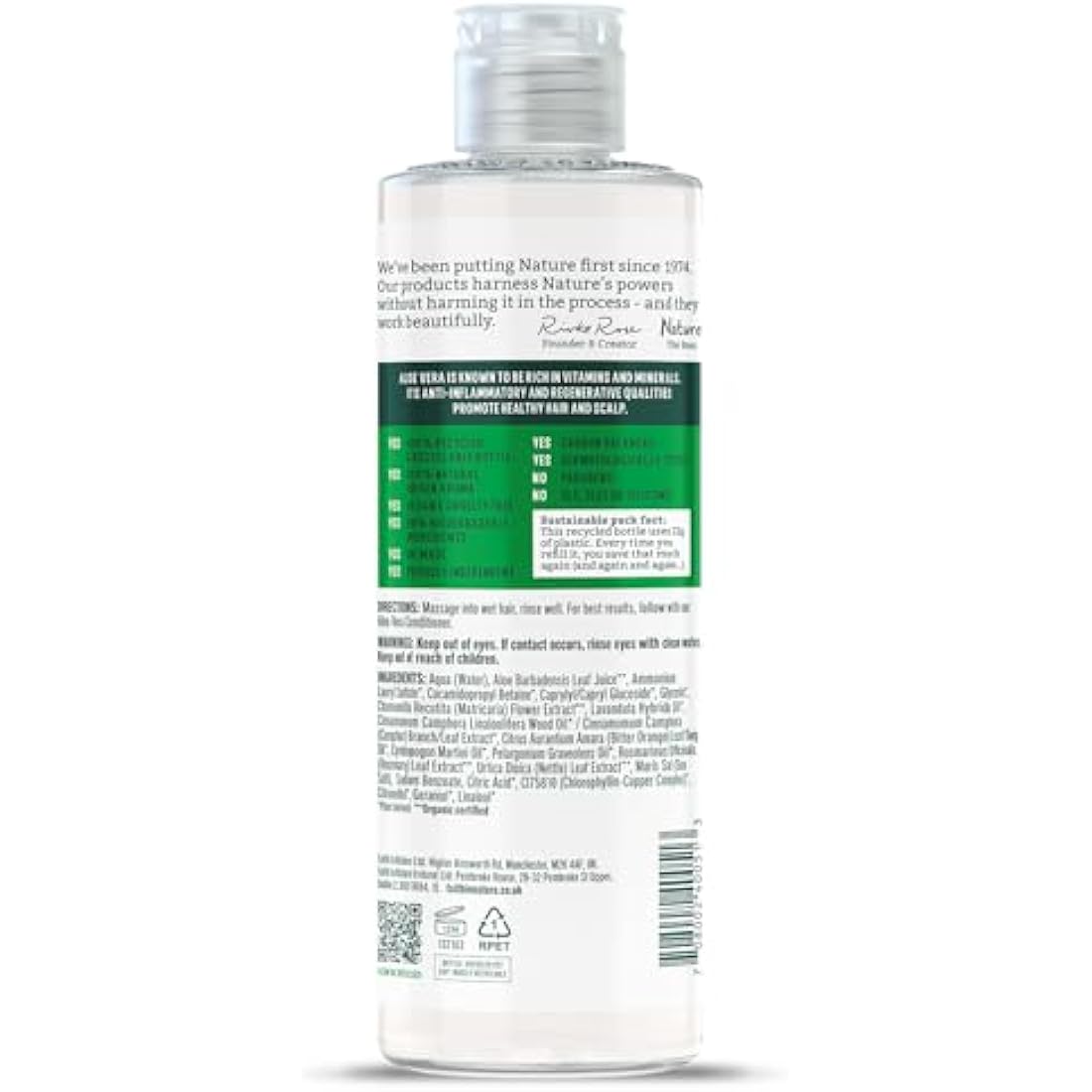 Faith In Nature Organic Aloe Vera Conditioner – Soothing Vegan Haircare 400ml