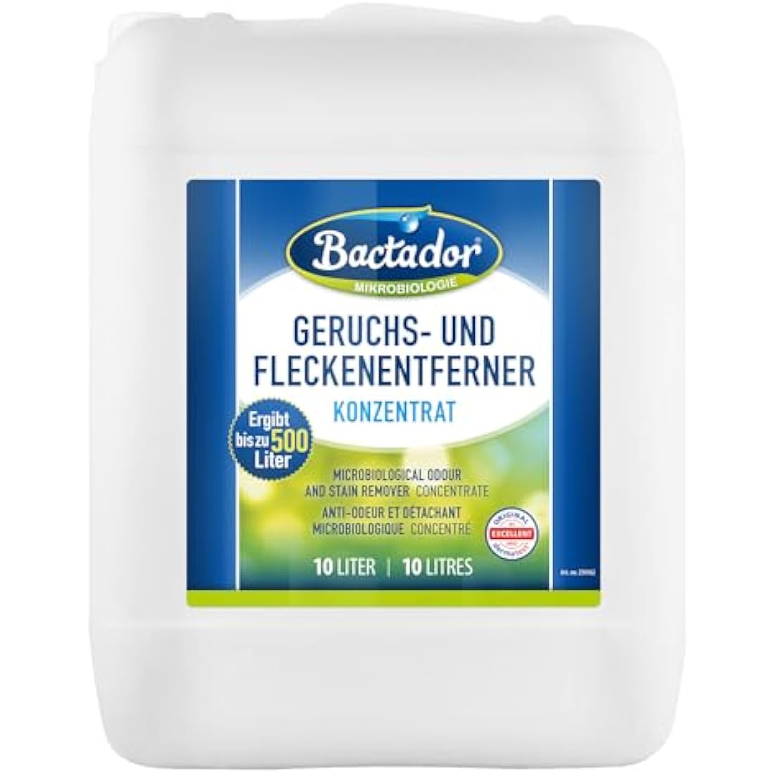 Bactador Biological Enzyme Odor & Stain Remover Concentrate - 10L