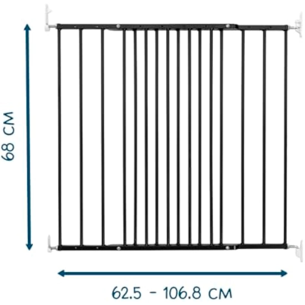 Scandinavian Pet Design Extendable Dog Gate – Wall-Mounted Metal Safety Gate